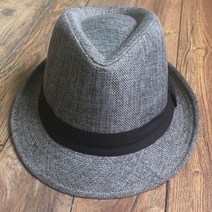 Unisex Fedora Gray/ Black